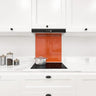 Pure Orange Colour Glass Splashback - DIY - CreoGlass®