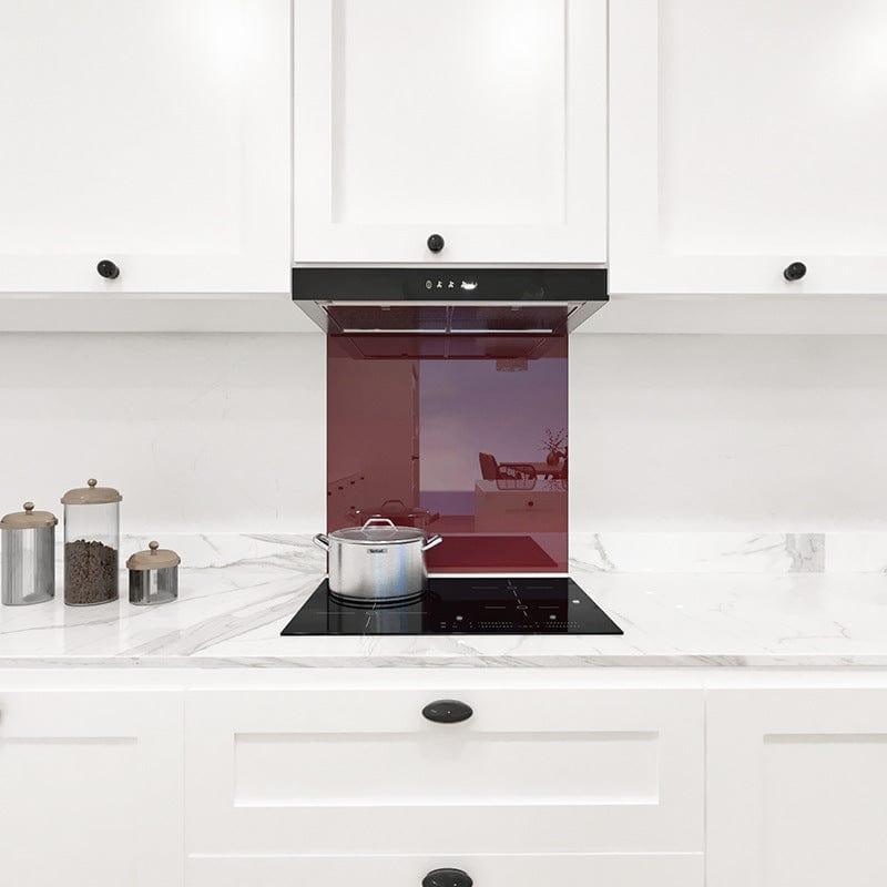 Purple Red Colour Glass Splashback - DIY - CreoGlass®