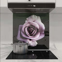 Purple Rose Printed Glass Splashback - DIY - CreoGlass®