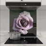 Purple Rose Printed Glass Splashback - DIY - CreoGlass®