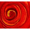 Red Paint Spiral Printed Glass Splashback - DIY - CreoGlass®