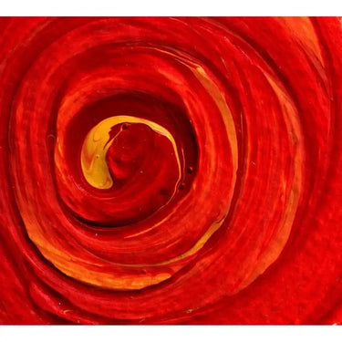 Red Paint Spiral Printed Glass Splashback - DIY - CreoGlass®