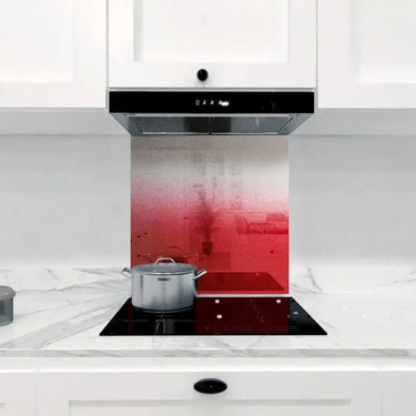 Red to White- Gradient - Splashback - DIY - CreoGlass®