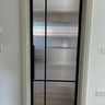 Reflex View – Single Hinged Door with Latch and Frame – internal steel and glass door, photo 1