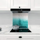 Teal to White- Gradient - Splashback - DIY - CreoGlass®