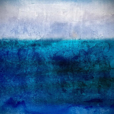 Textured Shades of Blue Printed Glass Splashback - DIY - CreoGlass®