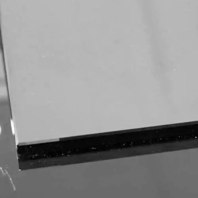 Silver Toughened Mirror Sample - CreoGlass®