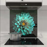 Turquoise Dahlia DIY Splashback and Chopping Board - Bundle - CreoGlass®