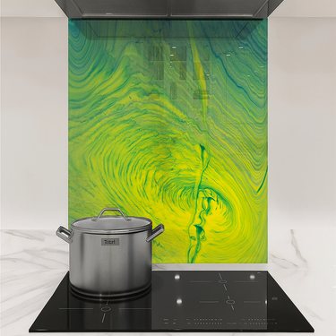 Abstract Vortex - Splashback - DIY