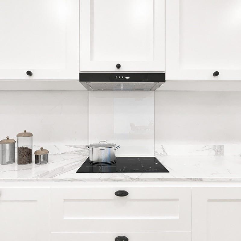 White Colour Glass Splashback - DIY - CreoGlass®