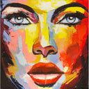 Woman Painting Printed Glass Splashback - DIY - CreoGlass®