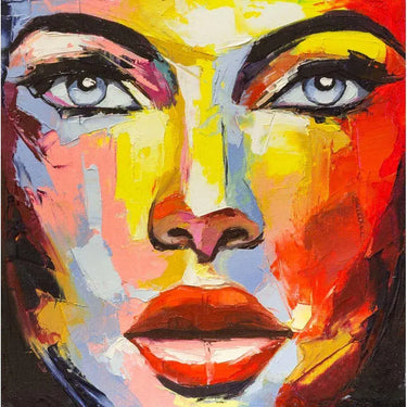 Woman Painting Printed Glass Splashback - DIY - CreoGlass®