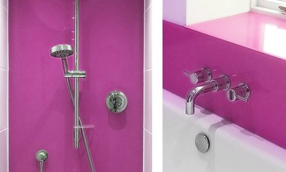 Pink-Bathroom-Glass-Cladding